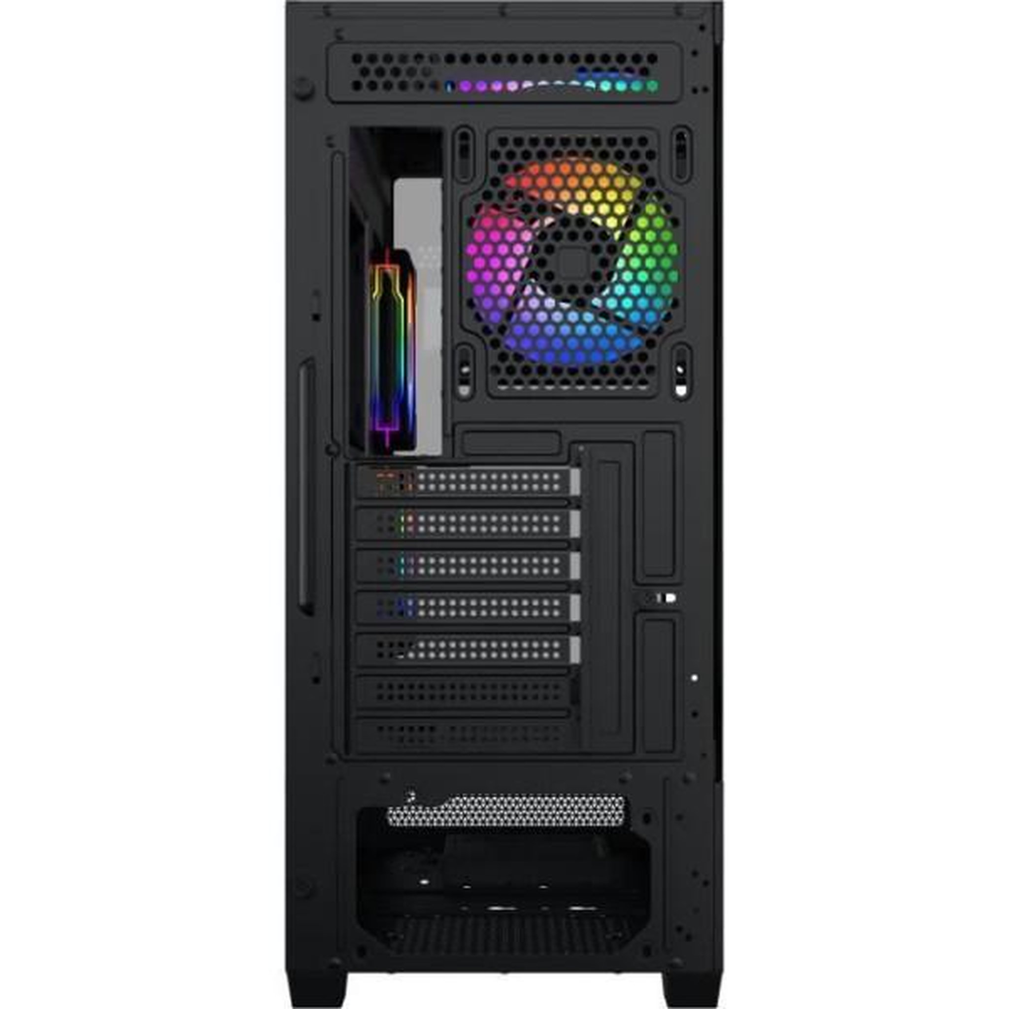 Voir la diapositive 5 : Xigmatek Boîtier PC - XIGMATEK - Alphard - Moyen tour - E-ATX - Verre trempé - ARGB - Noir
