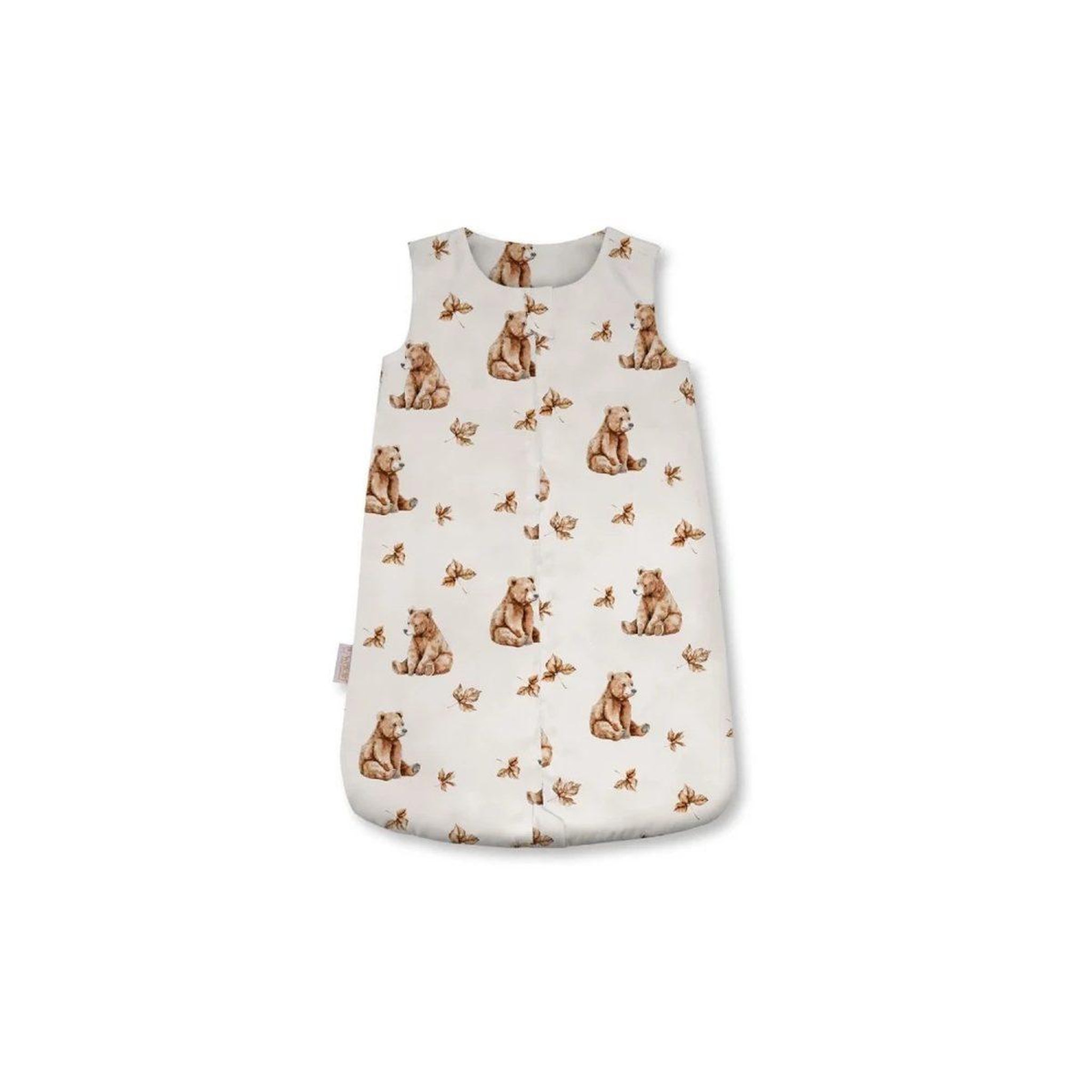 WALDIN Gigoteuse en bambou 40 × 64 cm 1,5 TOG - taille S - motif oursons, beige