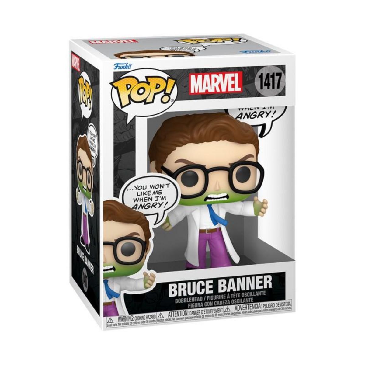 Funko Figurine Funko Pop Marvel Don t make me angry Bruce Banner