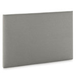 VS VENTA-STOCK Tête de lit Aura recouverte de tissu Gris Clair 90x60 cm