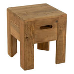 Paris Prix Tabouret en Bois  Will  40cm Naturel