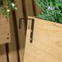 Voir la diapositive 6 : OUTSUNNY Jardinière murale avec treillis - lot de 3 jardinières murales - dim. 60L x 16l x 80H cm - bois sapin pré-huilé