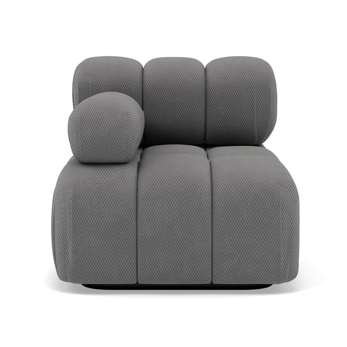LISA DESIGN Ruby - module d'assise gauche en velours texturé