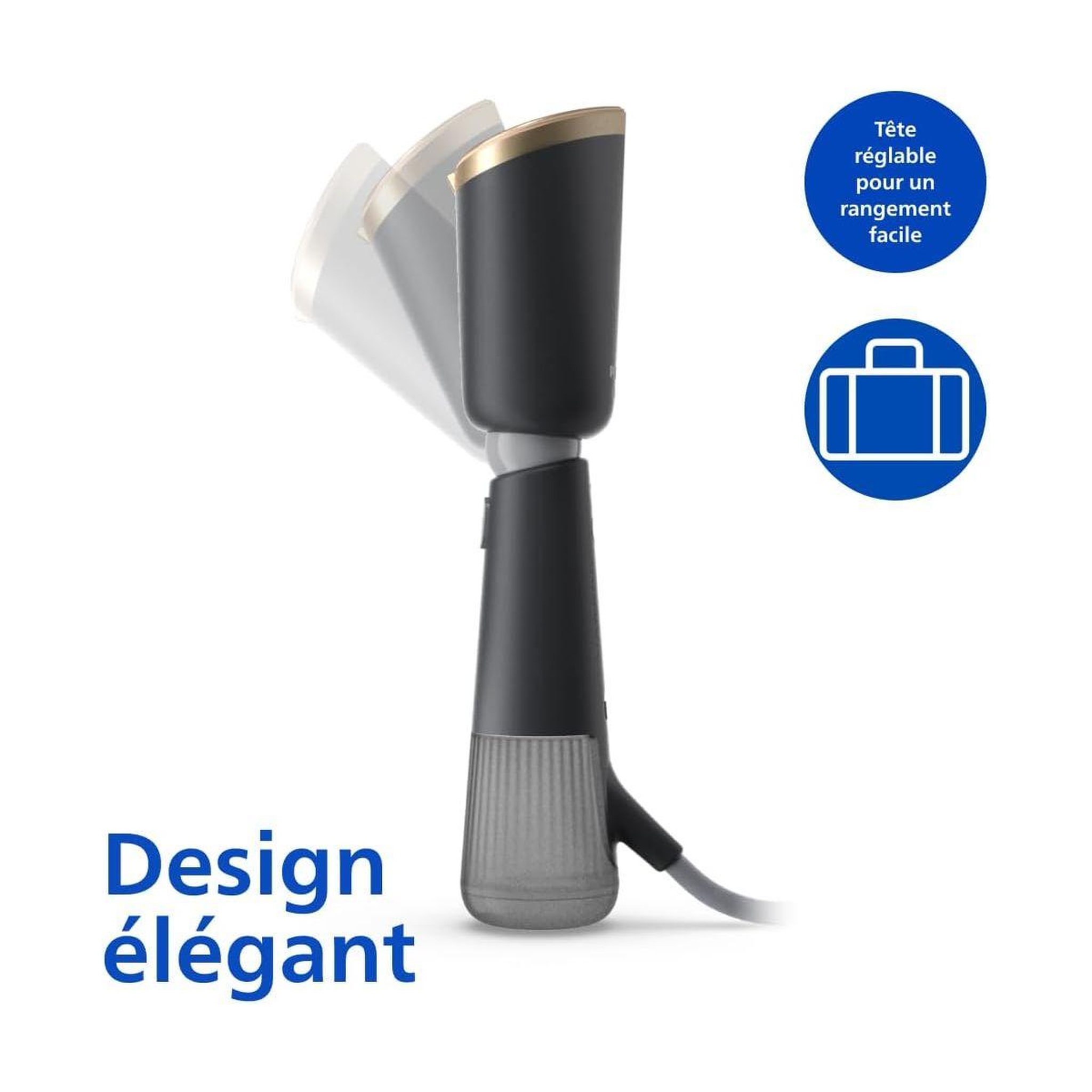 Voir la diapositive 4 : Philips Défroisseur vapeur STH5030/80 steamer noir