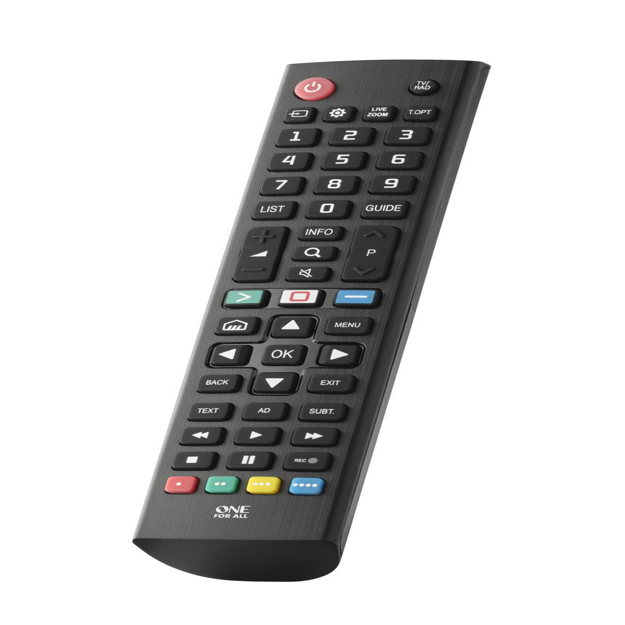 Voir la diapositive 3 : One For All One For All TV Replacement Remotes URC4911 télécommande IR Wireless Appuyez sur les boutons