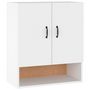Voir la diapositive 2 : VIDAXL Armoire murale Blanc 60x31x70 cm Bois d'ingenierie