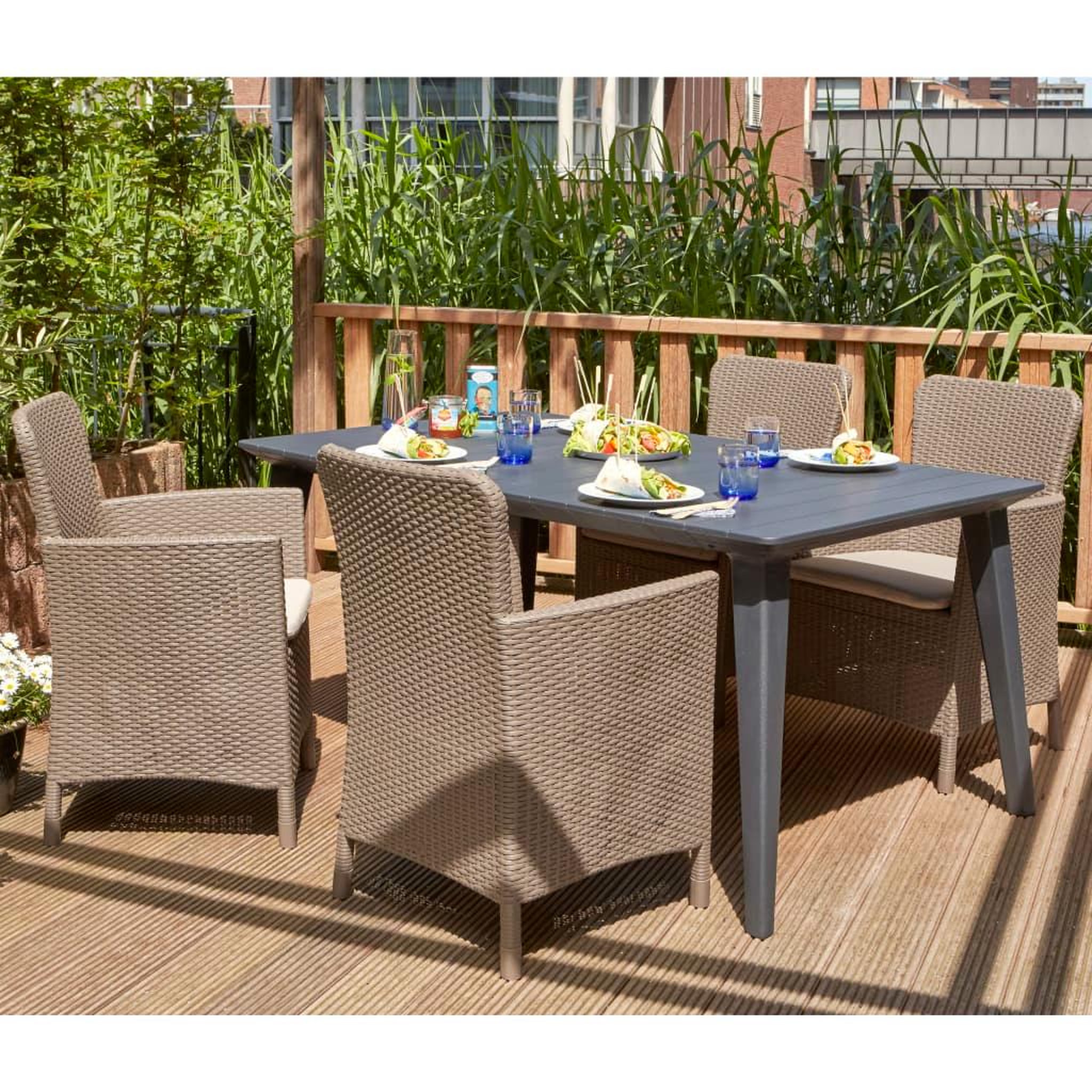 Voir la diapositive 2 : Keter Keter Chaise d'exterieur Miami Cappuccino