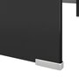 VIDAXL Meuble TV/ Support pour moniteur 110 x 30 x 13 cm Verre Noir