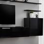 Voir la diapositive 3 : Paris Prix Meuble TV Mural Design  Switch I  330cm Noir