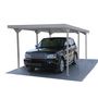 Voir la diapositive 1 : Carport acier Koegas  toit plat 15,58 m²