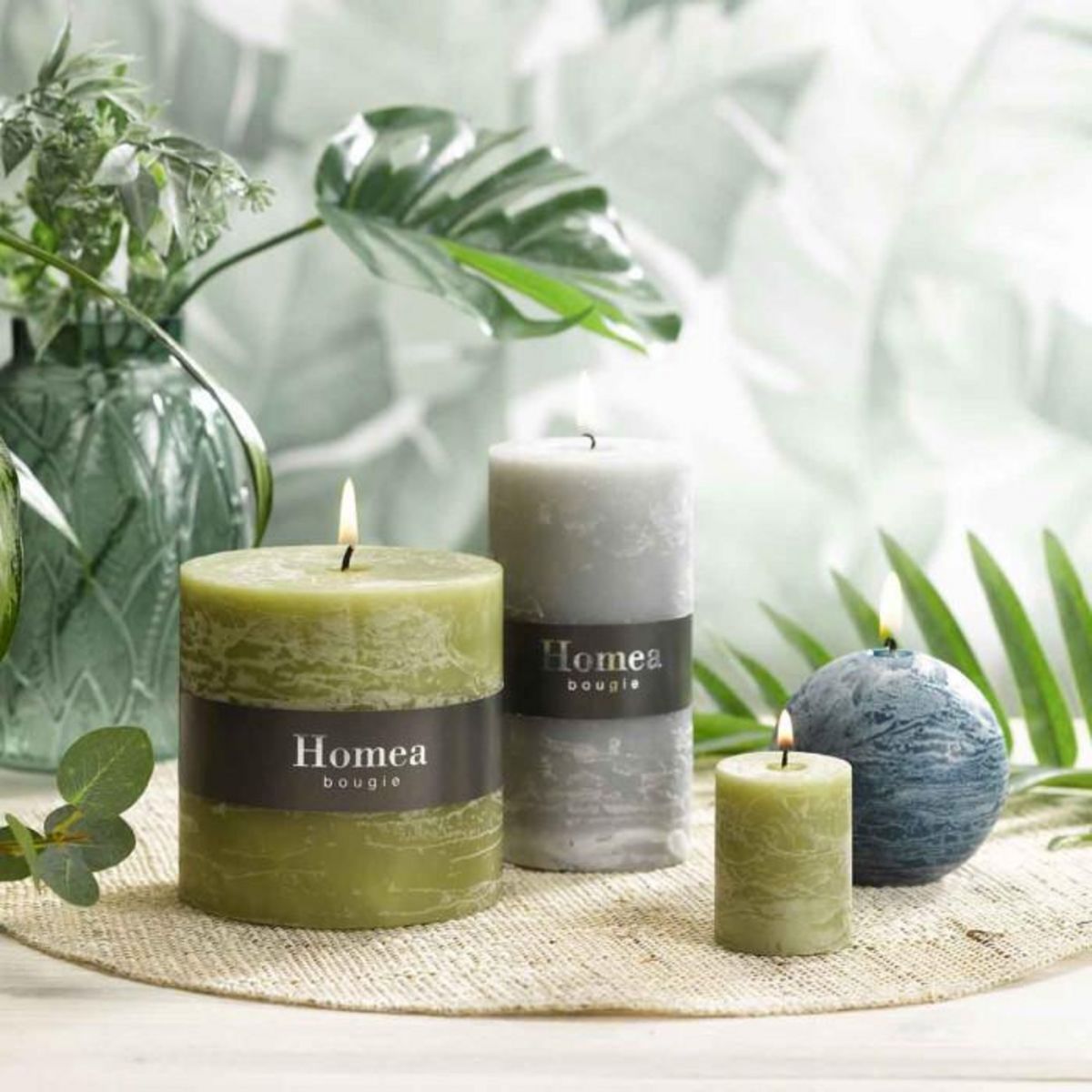 Paris Prix Bougie Pilier Déco  Rustique  7cm Gris