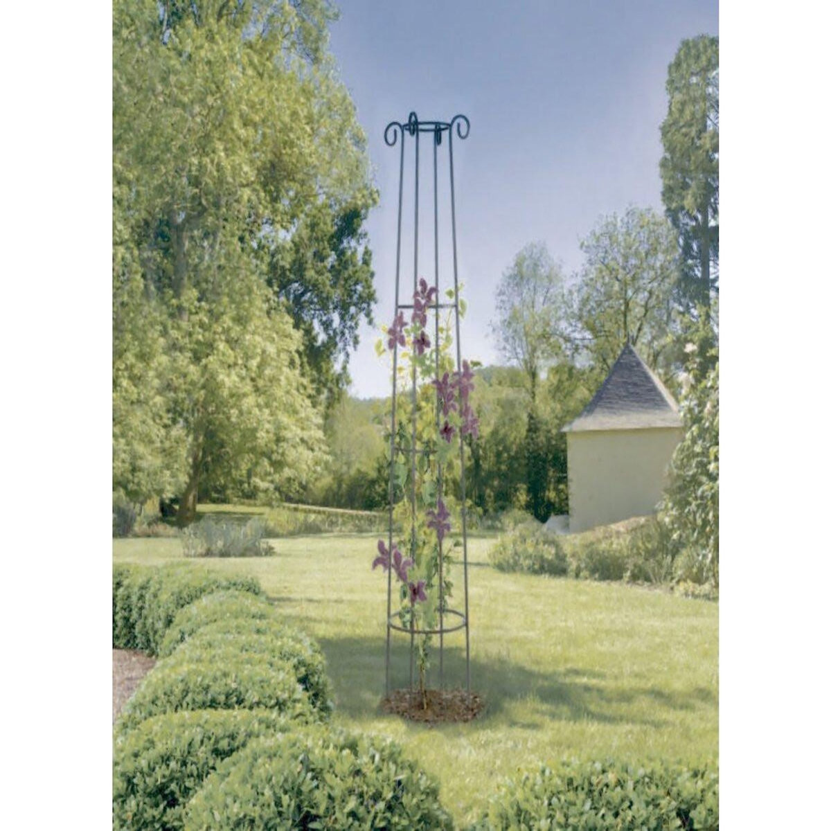 Nortene Support  décoratif -   Obelisk   - Ø 0.41 x 2.00 m - Rouille antique