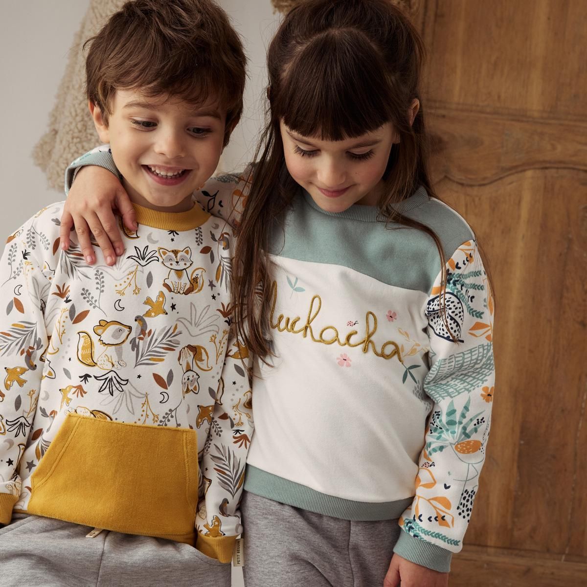 Petit Béguin Sweat-shirt enfant en molleton Holamuchacha