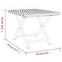 Voir la diapositive 6 : VIDAXL Table pliable noir 45x35x32 cm resine tressee