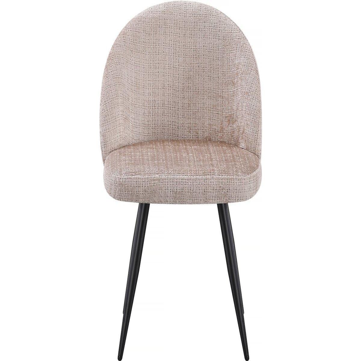 Habitat et Jardin Lot de 2 chaises en tissu  Samuel  - 53 x 51 x 82 cm - Beige