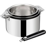 Lagostina Batterie de cuisine Esperta triply 3pcs + poignée
