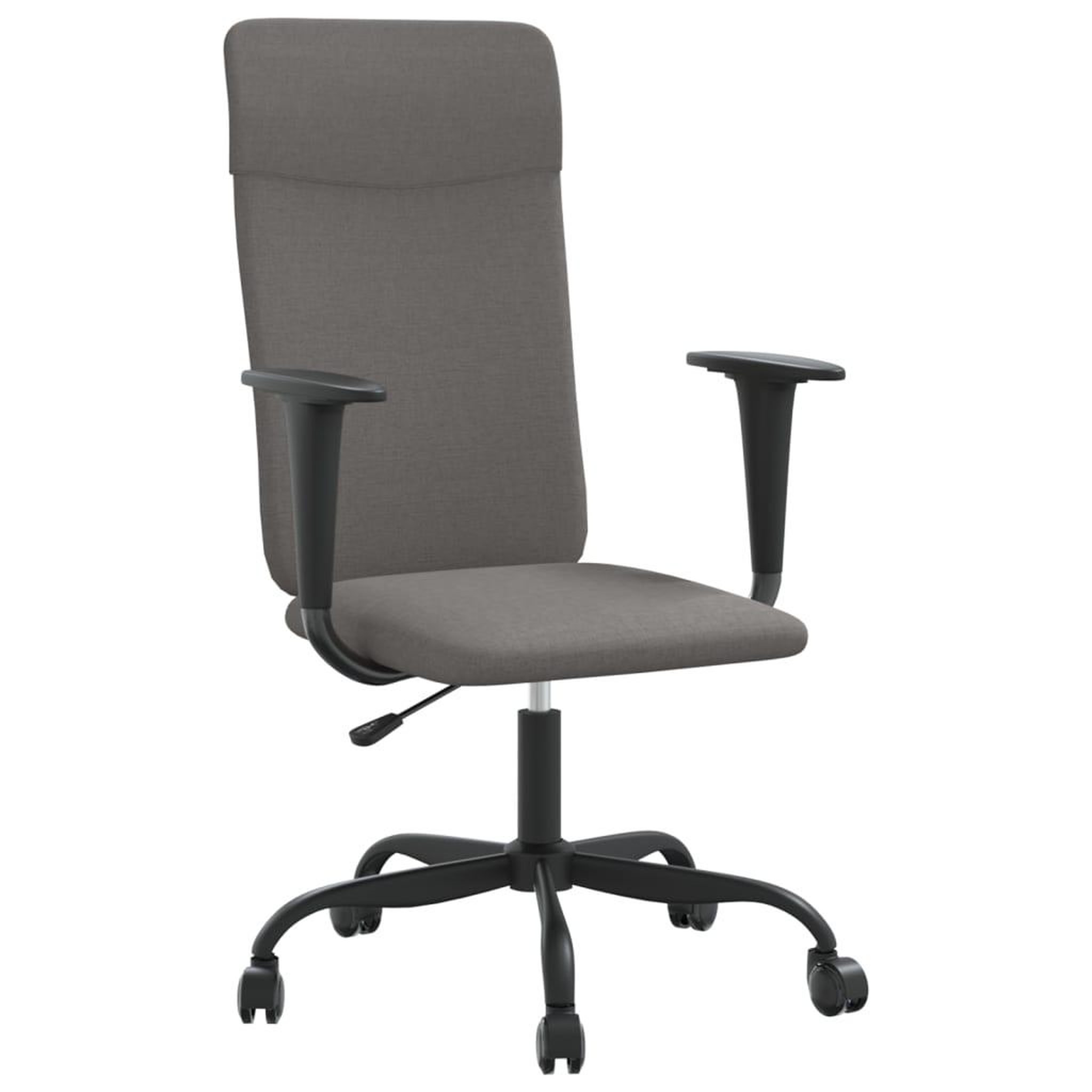 Voir la diapositive 2 : VIDAXL Chaise de bureau reglable en hauteur gris fonce tissu