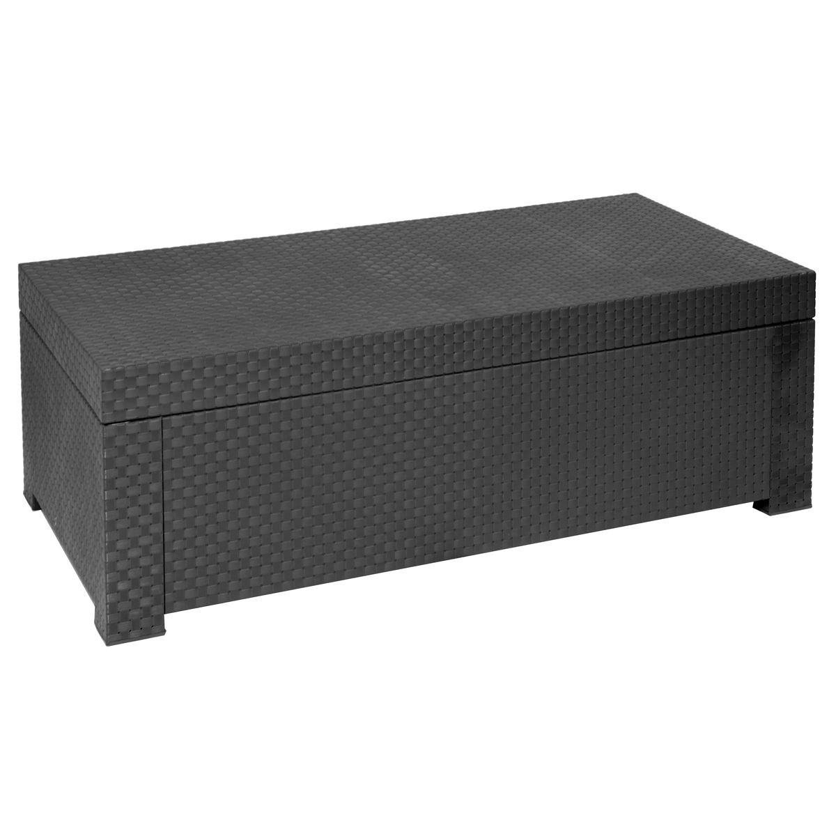 Coffre de jardin résine anthracite 117x63x43cm DIVA