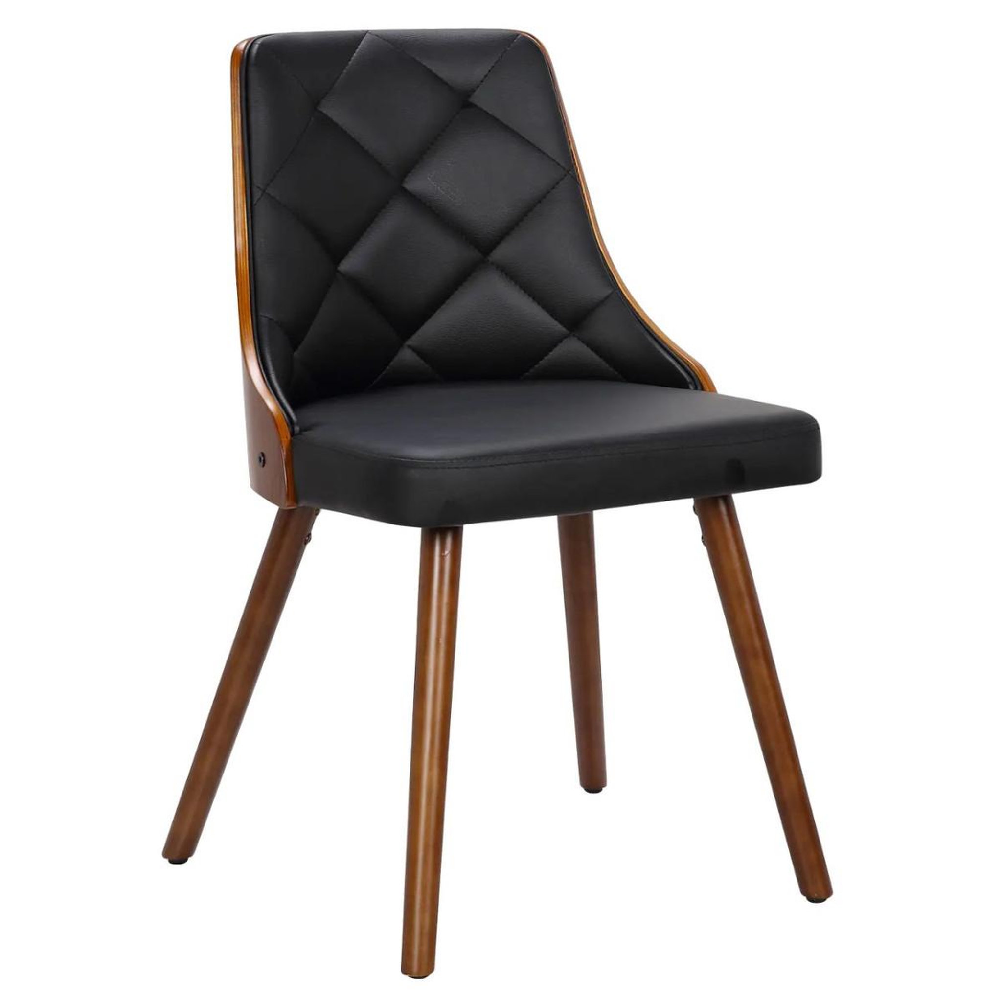 Voir la diapositive 2 : Paris Prix Lot de 8 chaises scandinave  cargo  79cm noisette & noir