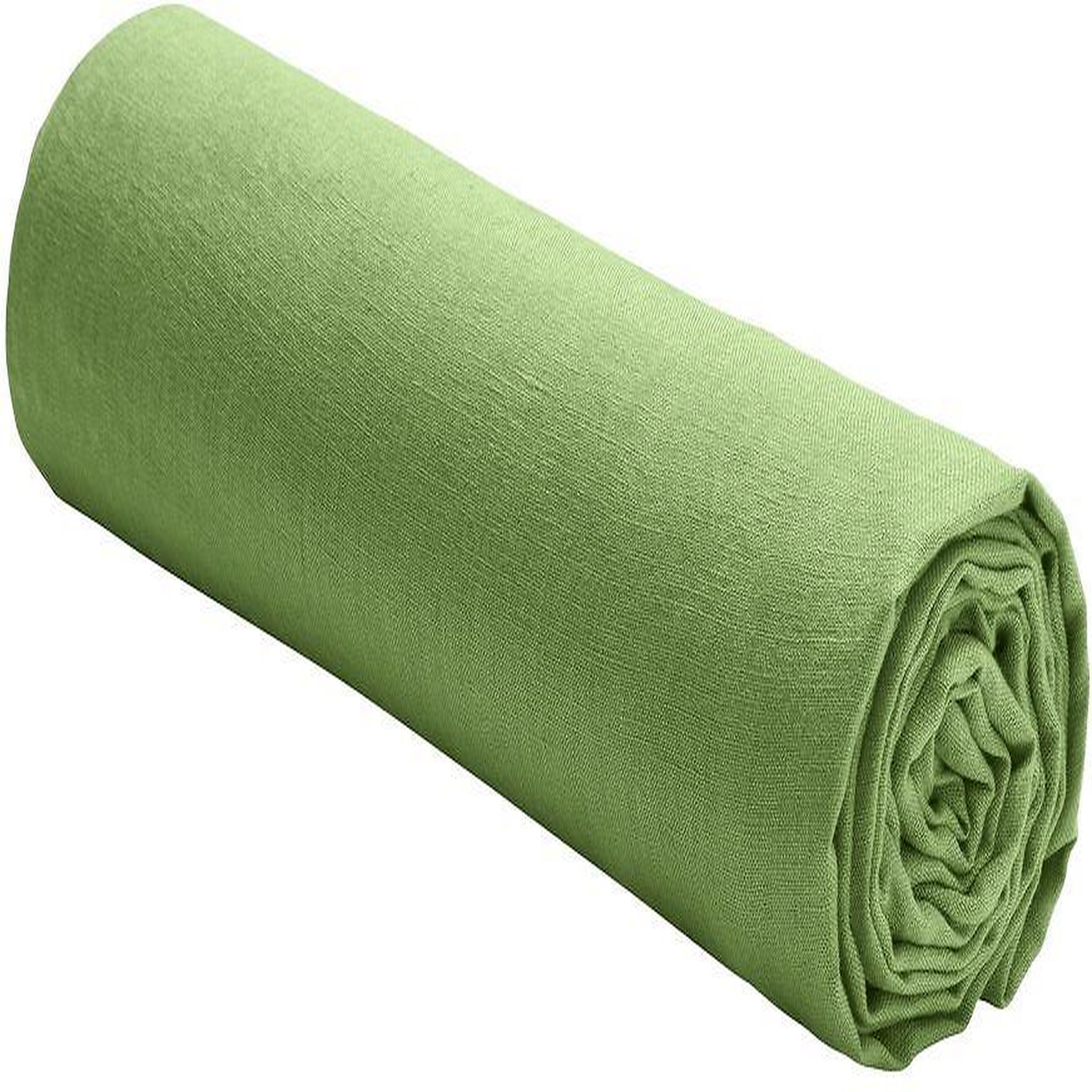 BATON ROUGE Drap housse 100% lin lavé 160g kiwi. Coloris disponibles : Orange, Vert, Jaune, Gris