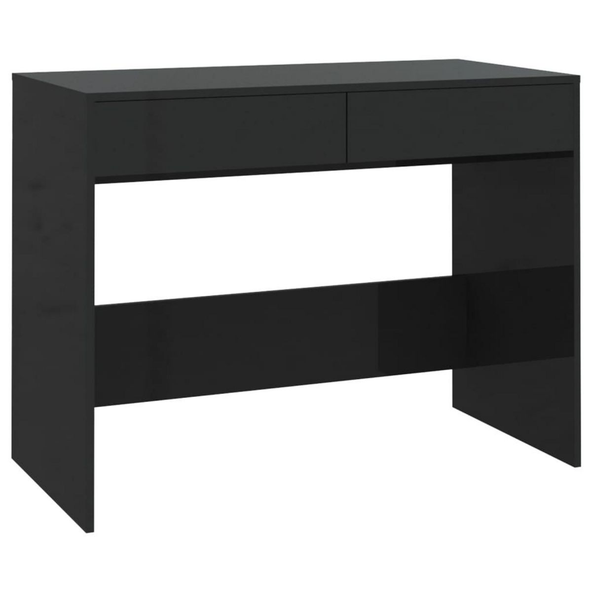 VIDAXL Bureau Noir 101x50x76,5 cm Bois d'ingenierie