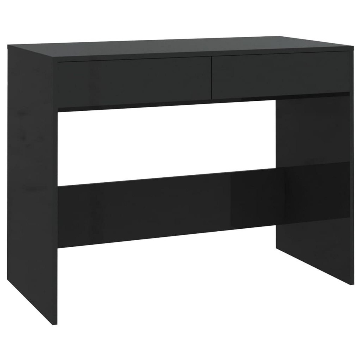 VIDAXL Bureau Noir 101x50x76,5 cm Bois d'ingenierie