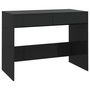 Voir la diapositive 2 : VIDAXL Bureau Noir 101x50x76,5 cm Bois d'ingenierie