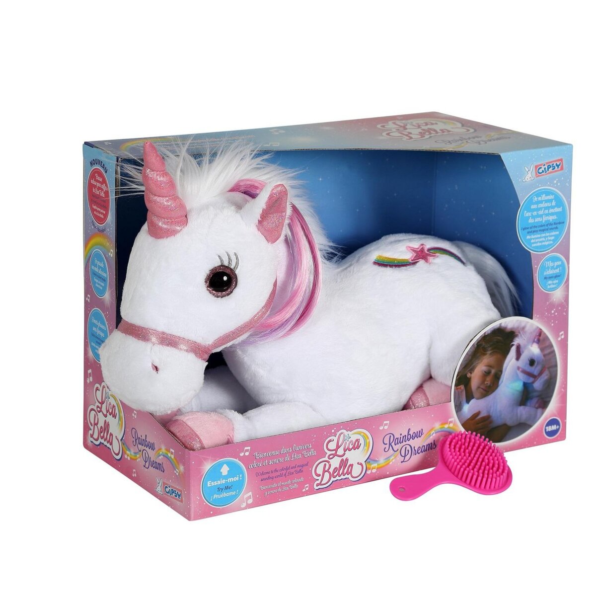 GIPSY Peluche musicale licorne Lica Bella 35 cm