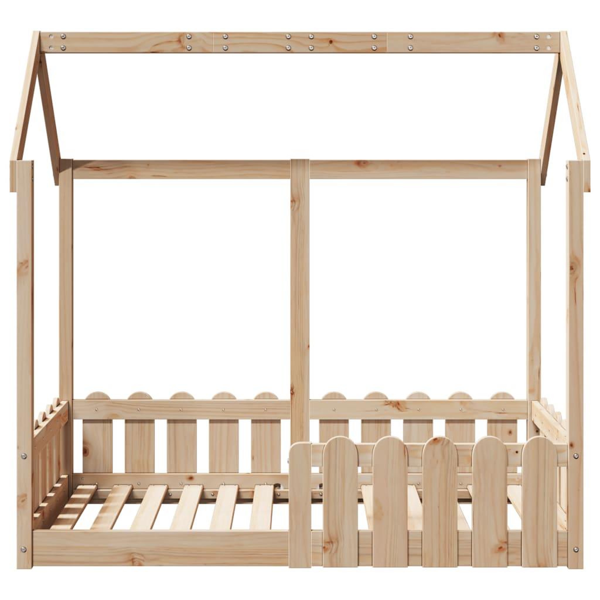 Voir la diapositive 4 : VIDAXL Cadre de lit d'enfants forme de maison sans matelas pin massif
