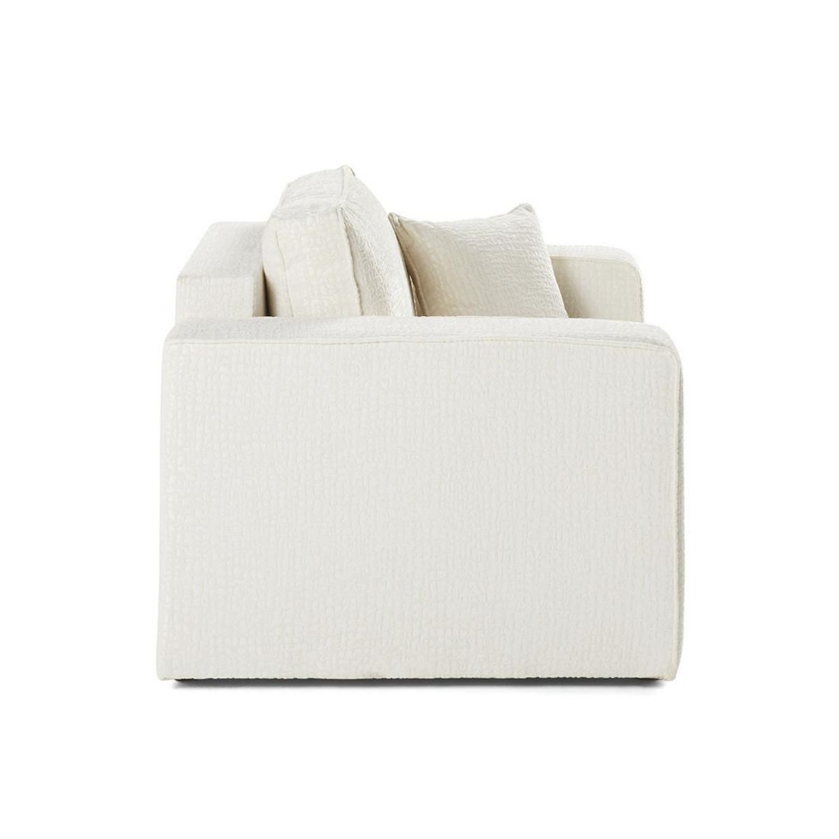 BEST MOBILIER Topaze - fauteuil - en tissu velours relief