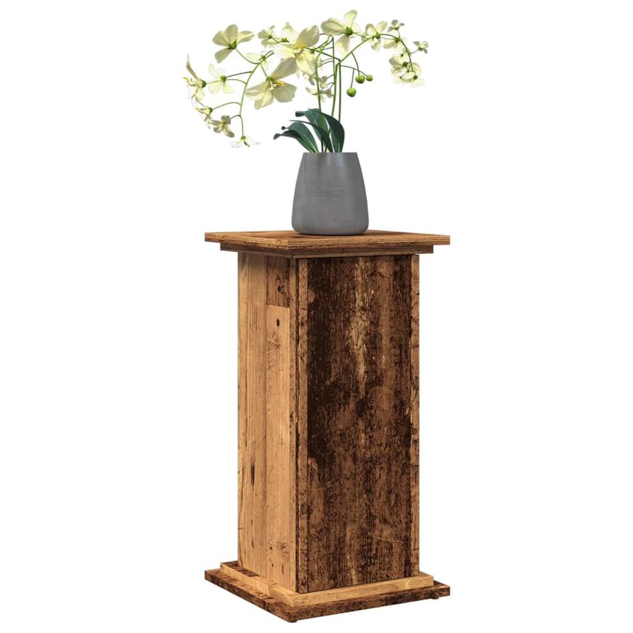 Voir la diapositive 3 : VIDAXL Piedestal avec rangement vieux bois bois d'ingenierie