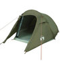 Voir la diapositive 4 : VIDAXL Tente de camping tunnel 2 personnes vert olive impermeable