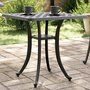 Voir la diapositive 1 : VIDAXL Table de jardin noir 53x53x53 cm aluminium coule