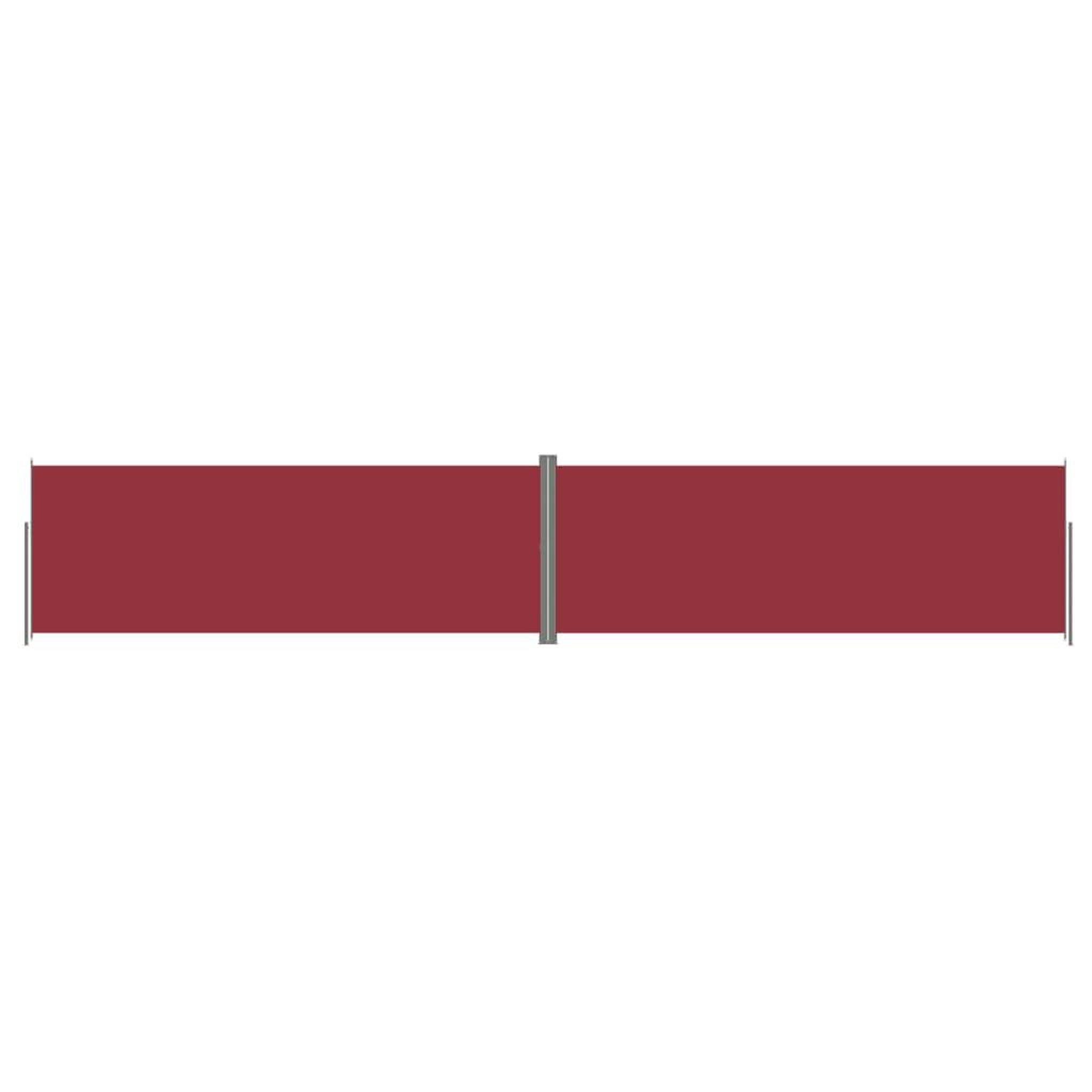 Voir la diapositive 2 : VIDAXL Auvent lateral retractable Rouge 220x1200 cm
