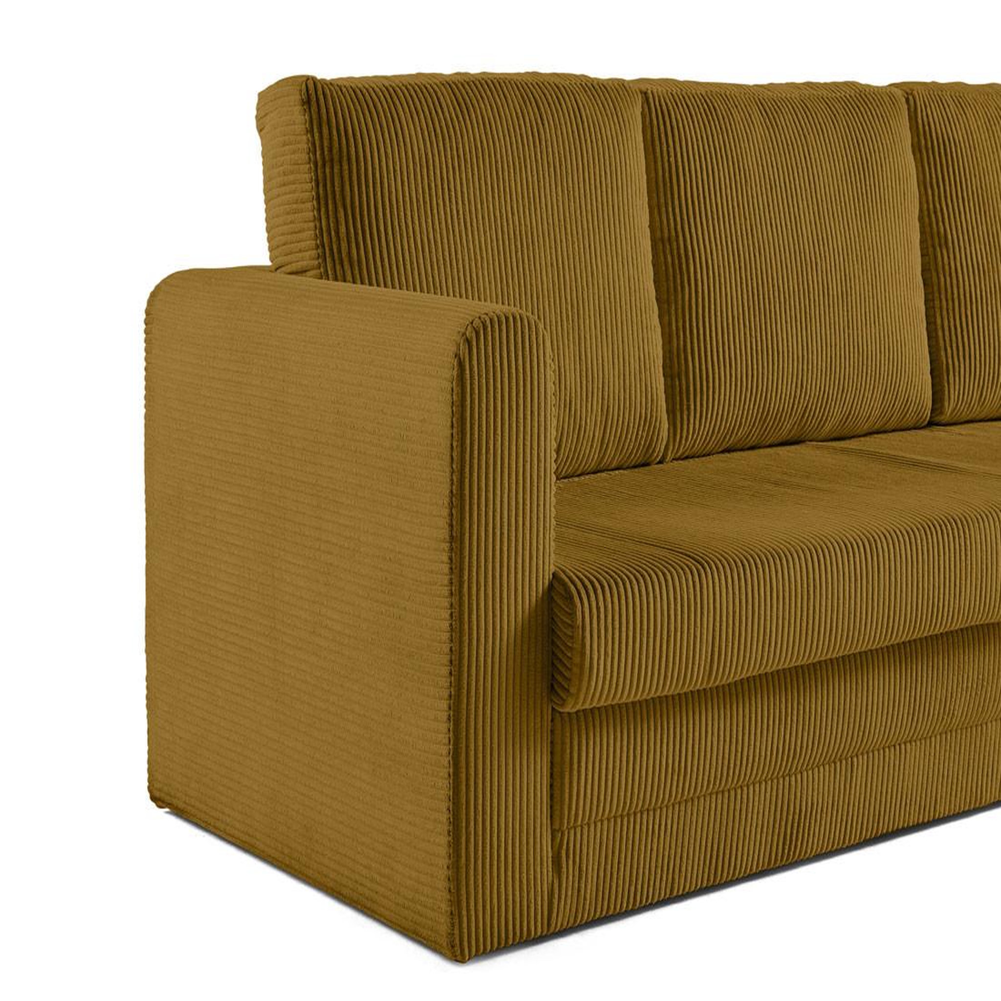 Voir la diapositive 4 : BEST MOBILIER Marilia - canapé 3 places - convertible déplimousse - en velours côtelé