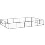Voir la diapositive 1 : VIDAXL Chenil Noir 15 m² Acier