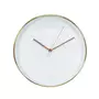 The Home Deco Factory Horloge ronde Deco Chic - Diam. 30,5 cm - Blanc