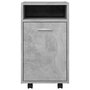 Voir la diapositive 4 : VIDAXL Armoire laterale et roues Gris beton 33x38x60cm Bois ingenierie