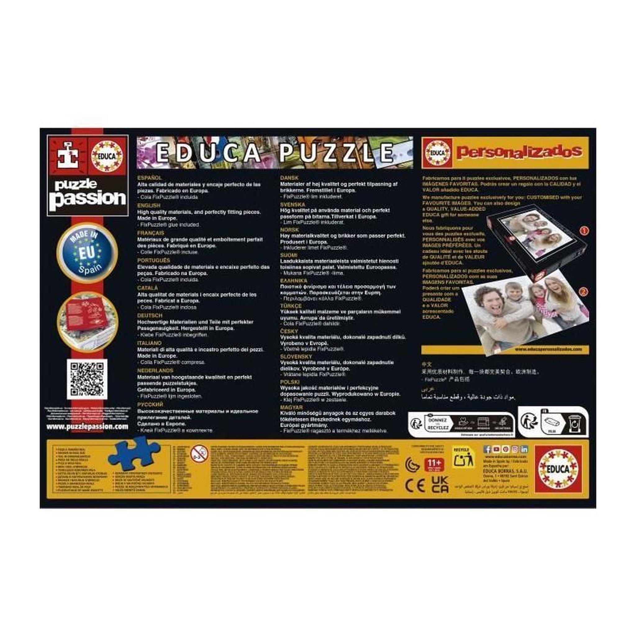 Voir la diapositive 4 : EDUCA Puzzle 500 pièces – L’Atlantide – Cité légendaire engloutie – Univers mythologique – Adulte – Educa