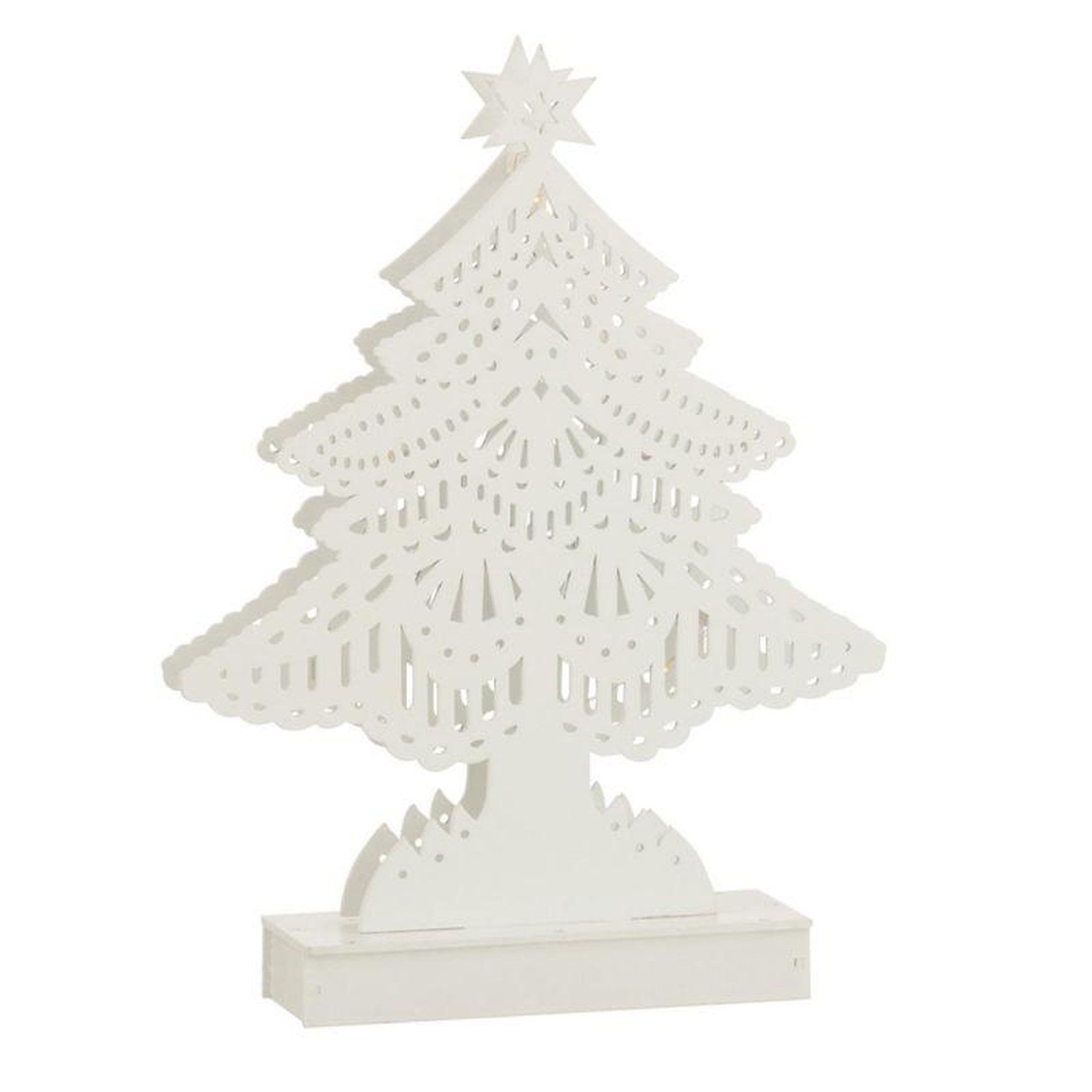 Voir la diapositive 1 : Paris Prix Sapin de Noël Led Déco  Christmas  33cm Blanc