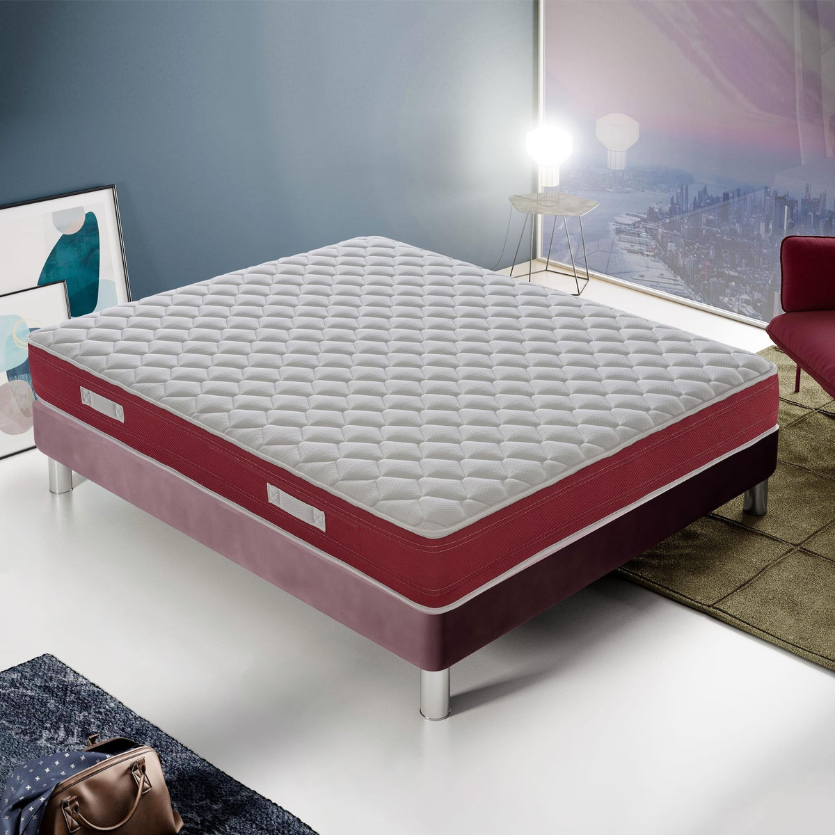 ILOVESLEEP Matelas Ressorts Ensachés DOMY  - Epaisseur 21 Cm