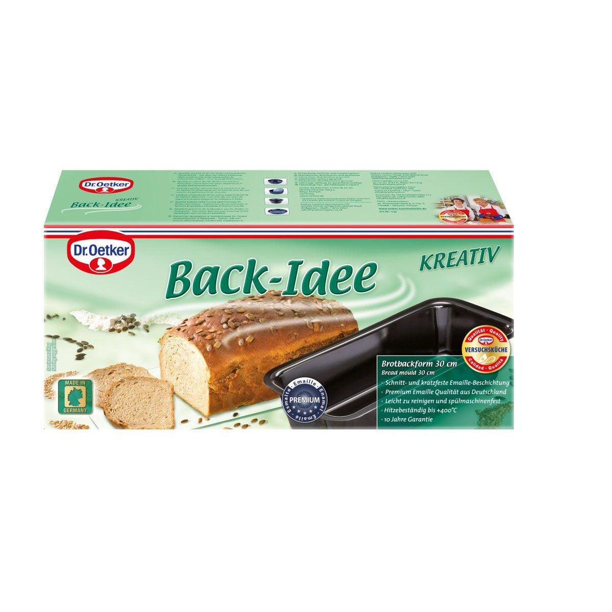 DR.OETKER Moule à pain de mie en acier émaillé 30 cm Dr. Oetker Back-Idee Kreativ