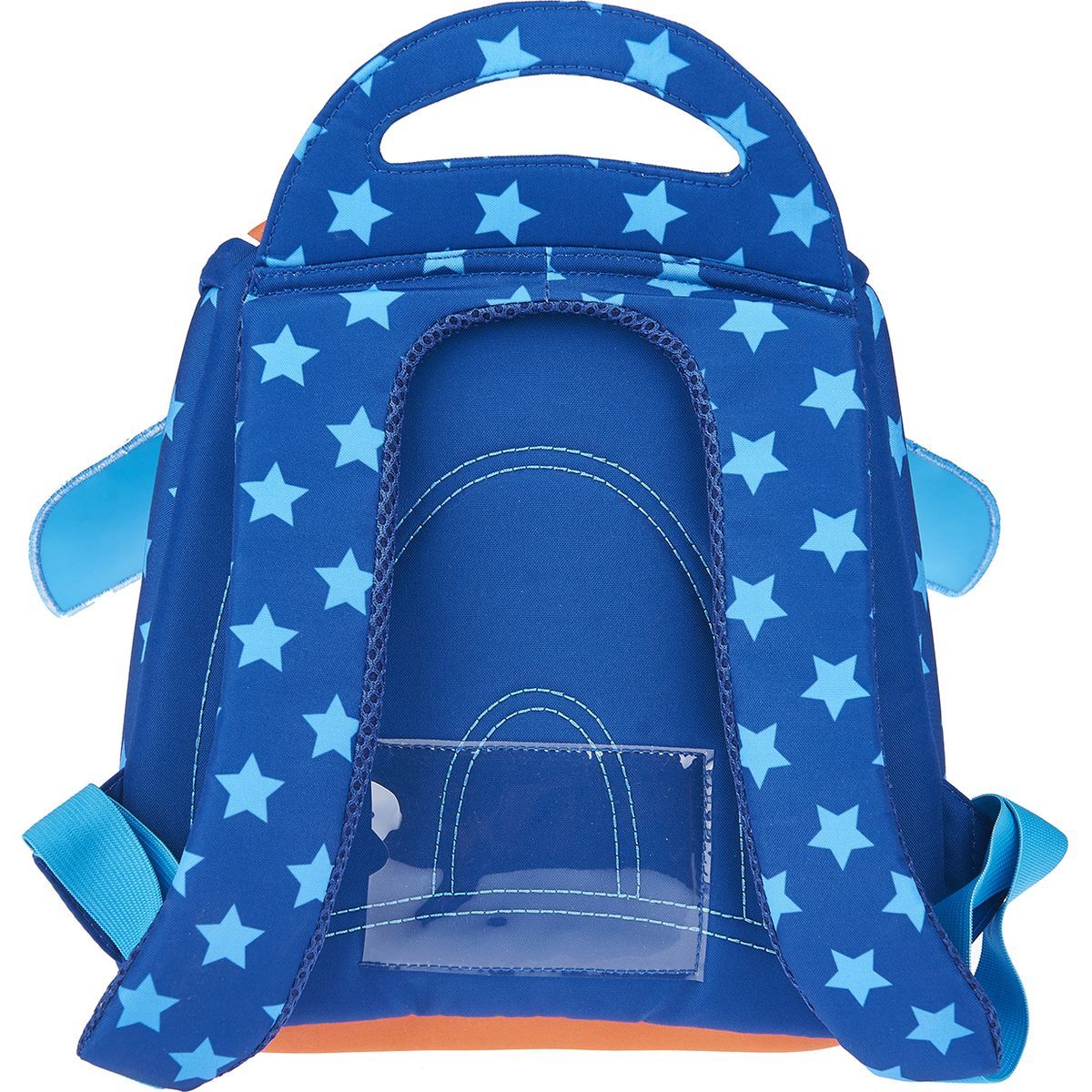 AUCHAN Sac maternelle bleu et orange Super-Héros
