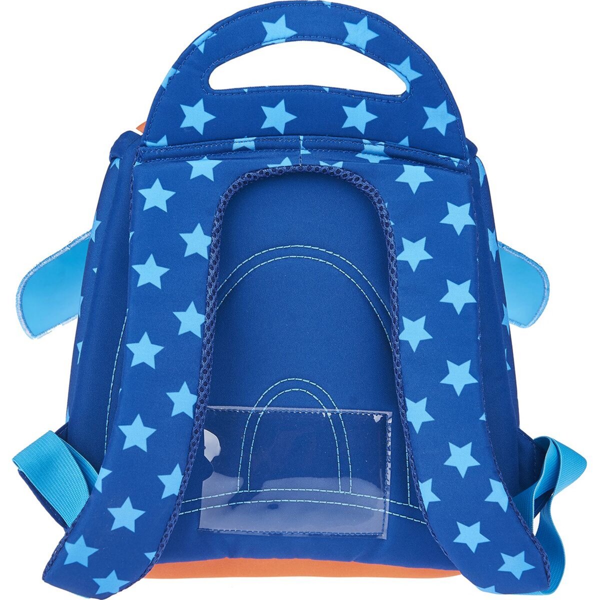 AUCHAN Sac maternelle bleu et orange Super-Héros