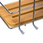 Voir la diapositive 3 : FIVE Panier Rectangle de Douche  Ventouse  19cm Naturel