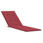 Voir la diapositive 2 : VIDAXL Coussin de chaise de terrasse rouge bordeaux (75+105)x50x4 cm