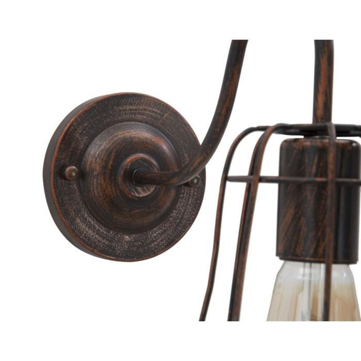 Paris Prix Applique Murale en Métal  Industrie  33cm Noir