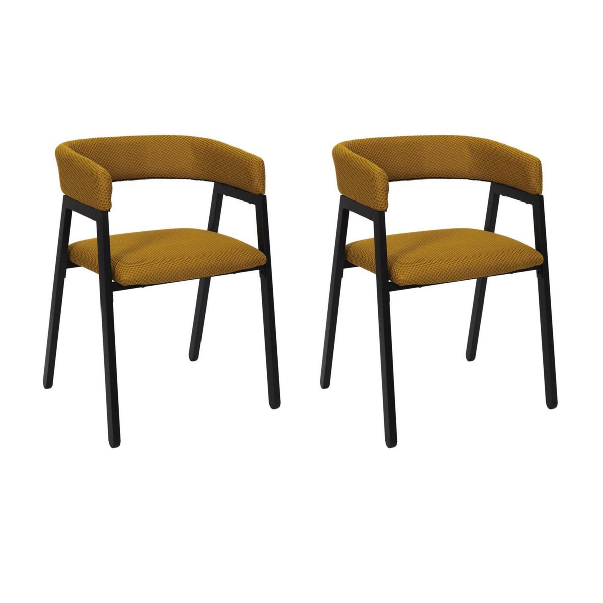 TOILINUX Lot de 2 fauteuils design ATOME