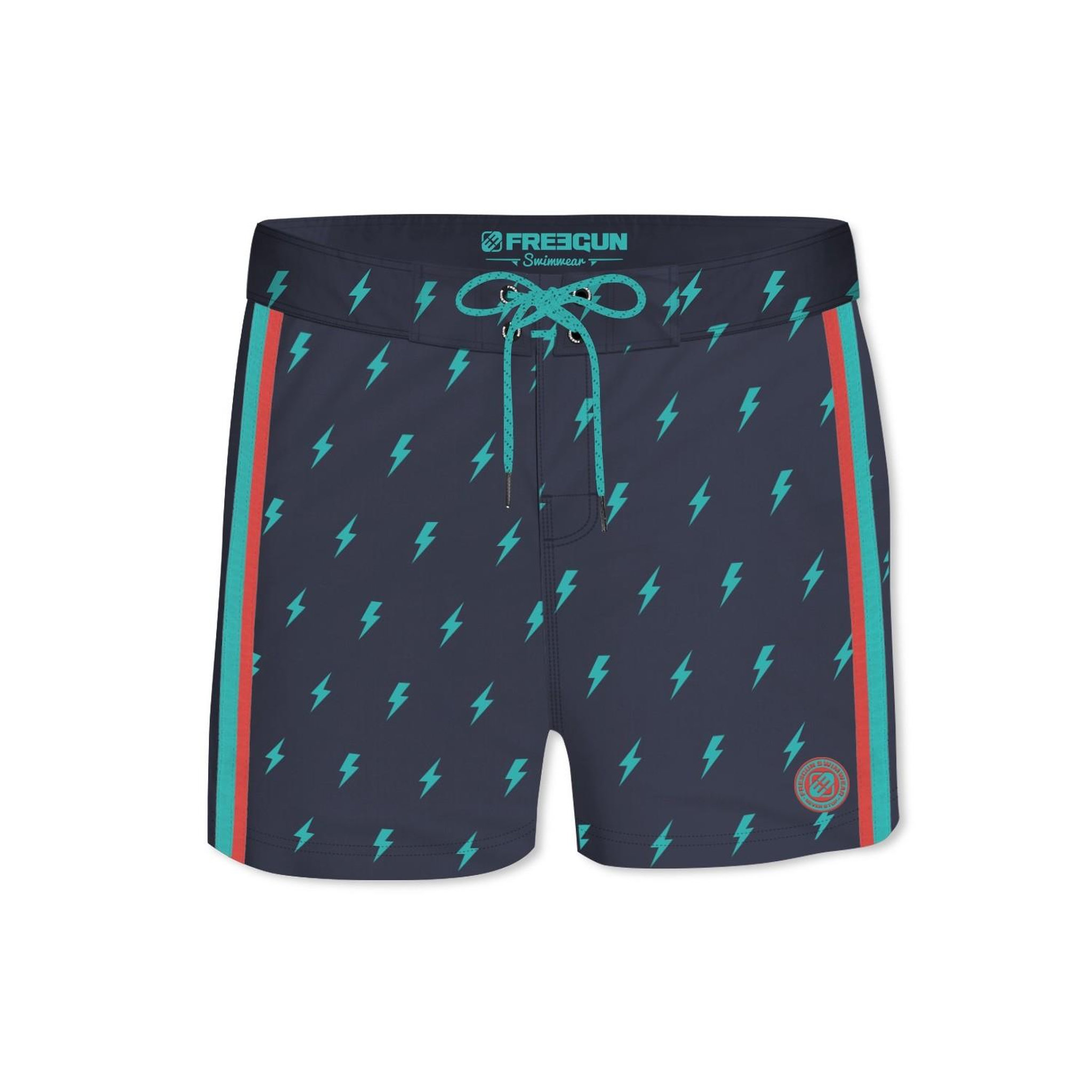 Voir la diapositive 1 : FREEGUN Boardshort soft touch garçon ceinture plate Flash