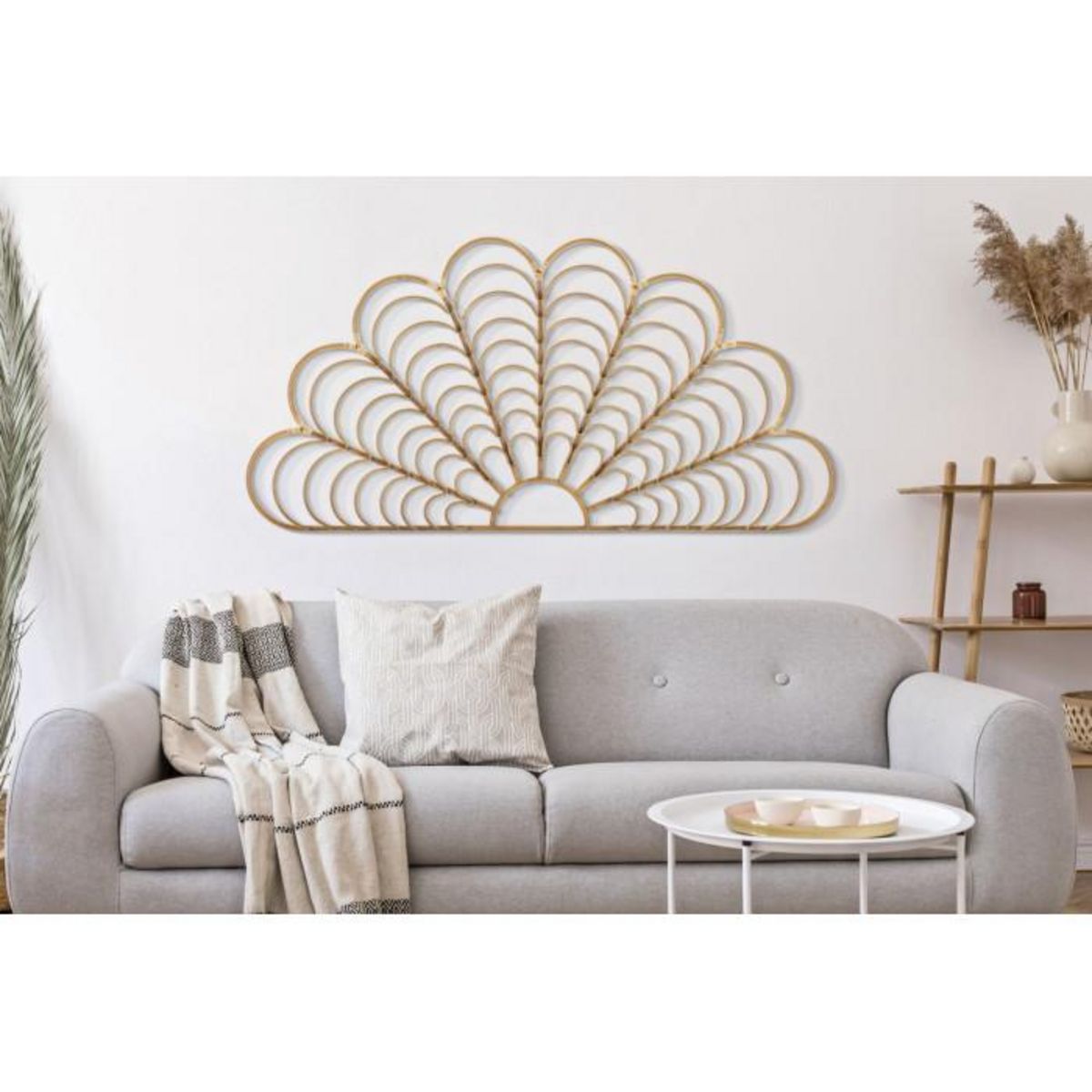 Paris Prix Décoration Murale en Métal  Panama  160cm Marron